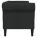 Tweezitsbank Chesterfield-stijl stof zwart