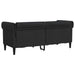 Tweezitsbank Chesterfield-stijl stof zwart