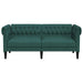 Tweezitsbank Chesterfield-stijl stof donkergroen