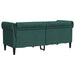 Tweezitsbank Chesterfield-stijl stof donkergroen