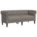 Tweezitsbank Chesterfield-stijl stof taupe