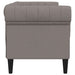 Tweezitsbank Chesterfield-stijl stof taupe