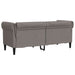 Tweezitsbank Chesterfield-stijl stof taupe