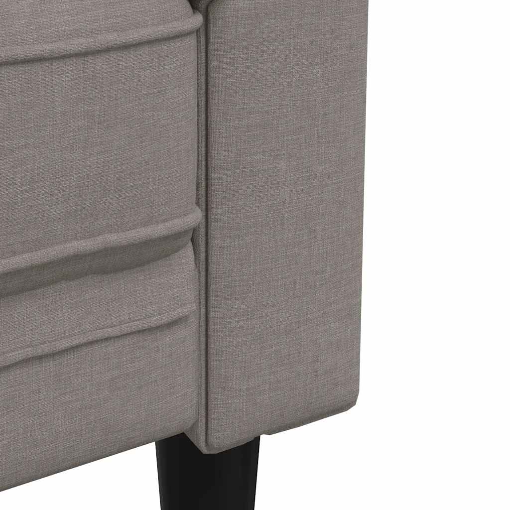 Tweezitsbank Chesterfield-stijl stof taupe