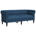 Tweezitsbank Chesterfield-stijl stof blauw