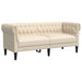 Tweezitsbank Chesterfield-stijl linnen