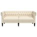 Tweezitsbank Chesterfield-stijl linnen