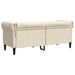 Tweezitsbank Chesterfield-stijl linnen