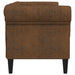 Tweezitsbank Chesterfield-stijl stof bruin
