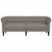 Driezitsbank Chesterfield-stijl stof taupe