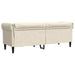 Driezitsbank Chesterfield-stijl linnen