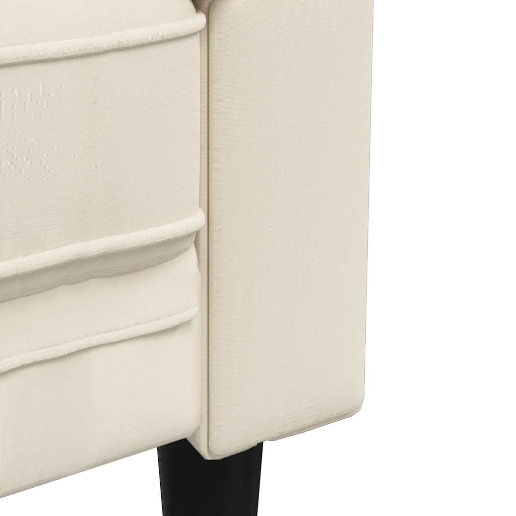 Driezitsbank Chesterfield-stijl linnen