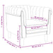 Fauteuil fluweel lichtgrijs