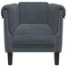 Fauteuil fluweel donkergrijs