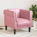 Fauteuil fluweel roze