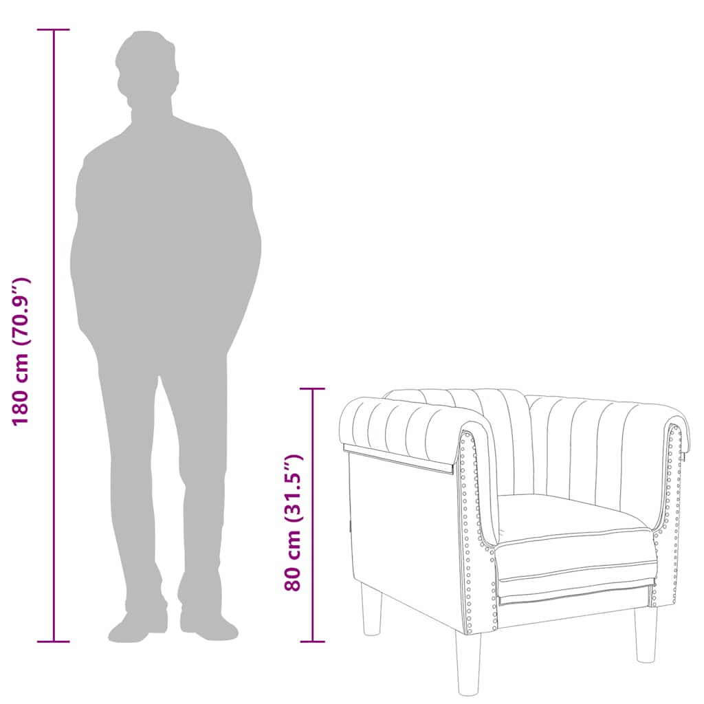 Fauteuil fluweel wijnrood
