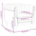 Fauteuil fluweel zwart