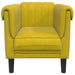 Fauteuil fluweel geel