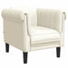 Fauteuil fluweel crèmekleurig
