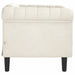 Fauteuil fluweel crèmekleurig
