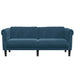 2-zitsbank fluweel blauw