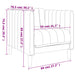 Fauteuil stof zwart
