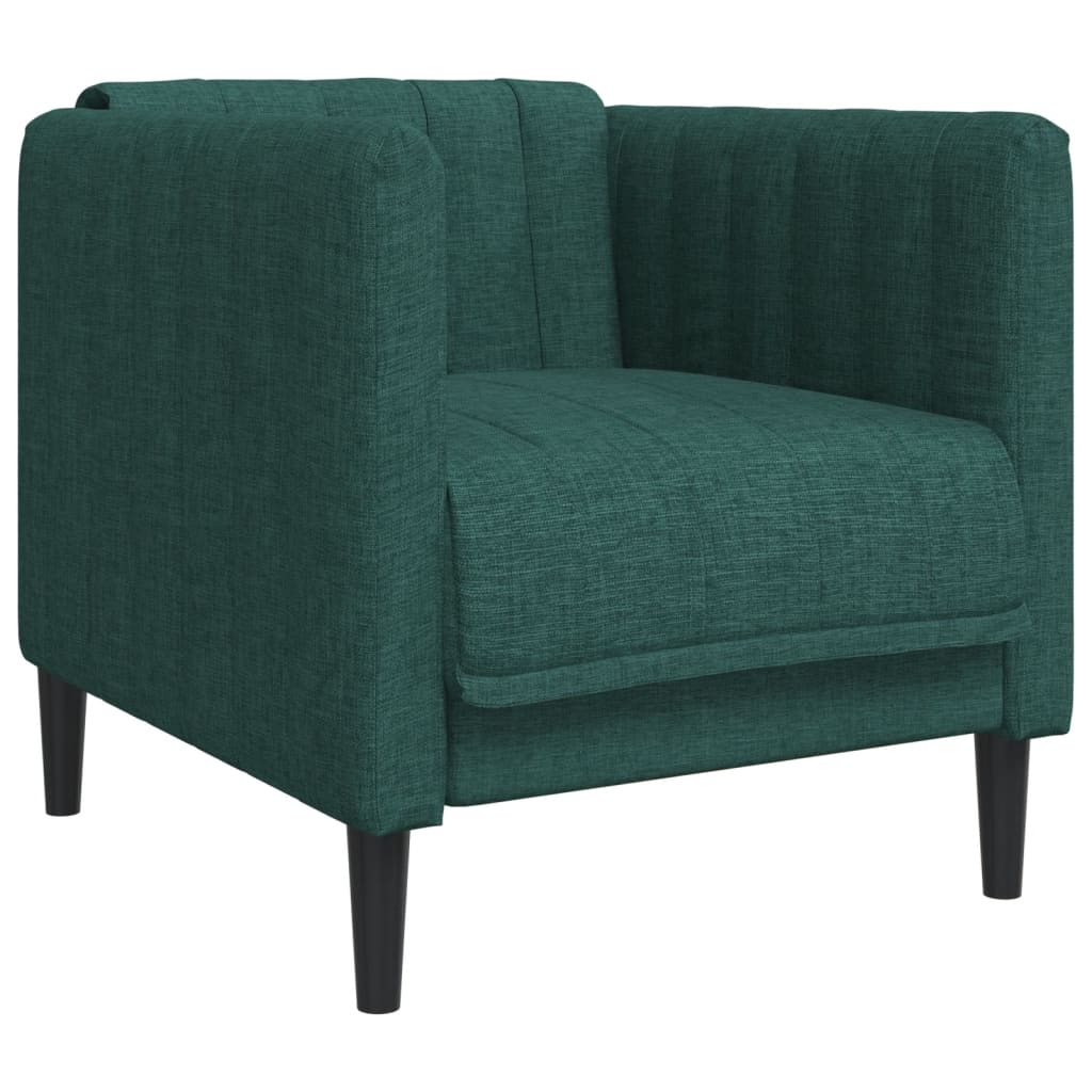 Fauteuil stof donkergroen
