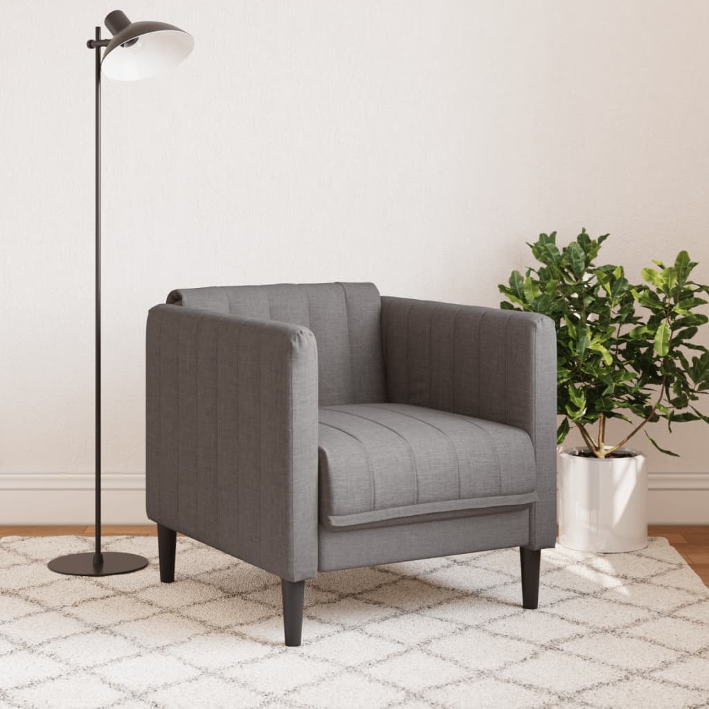 Fauteuil stof taupe