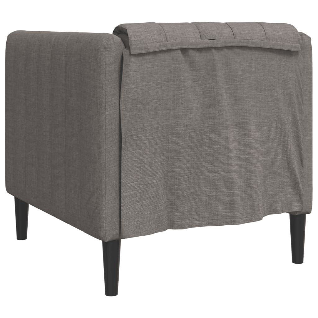 Fauteuil stof taupe