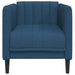 Fauteuil stof blauw