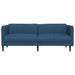 Driezitsbank stof blauw