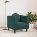 Fauteuil met kussen fluweel donkergroen