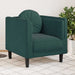 Fauteuil met kussen fluweel donkergroen