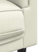Fauteuil met kussen fluweel crèmekleurig