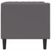 Fauteuil Chesterfield-stijl kunstleer grijs