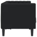 Tweezitsbank Chesterfield-stijl kunstleer zwart