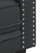 Tweezitsbank Chesterfield-stijl kunstleer zwart