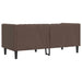 Tweezitsbank Chesterfield-stijl kunstleer bruin