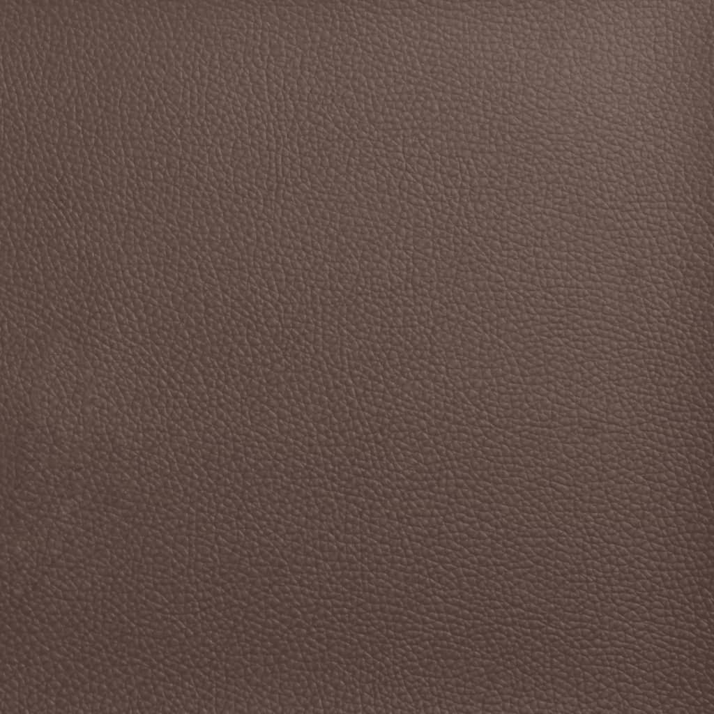 Tweezitsbank Chesterfield-stijl kunstleer bruin