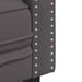 Tweezitsbank Chesterfield-stijl kunstleer grijs
