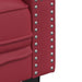 Driezitsbank Chesterfield-stijl kunstleer wijnrood