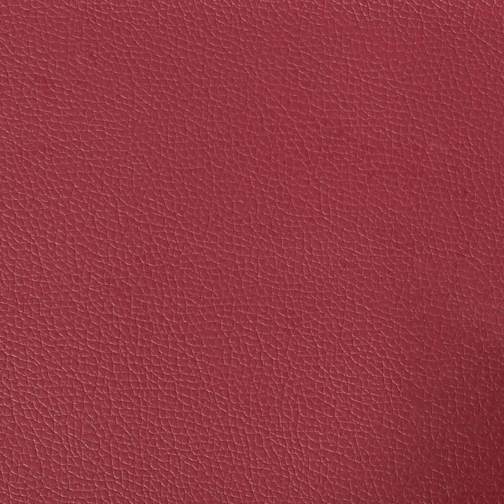 Driezitsbank Chesterfield-stijl kunstleer wijnrood