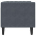 Fauteuil Chesterfield-stijl fluweel donkergrijs