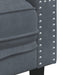 Fauteuil Chesterfield-stijl fluweel donkergrijs