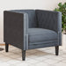 Fauteuil Chesterfield-stijl fluweel donkergrijs