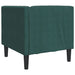 Fauteuil Chesterfield-stijl fluweel donkergroen