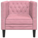 Fauteuil Chesterfield-stijl fluweel roze