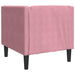 Fauteuil Chesterfield-stijl fluweel roze