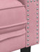 Fauteuil Chesterfield-stijl fluweel roze