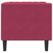 Fauteuil Chesterfield-stijl fluweel wijnrood